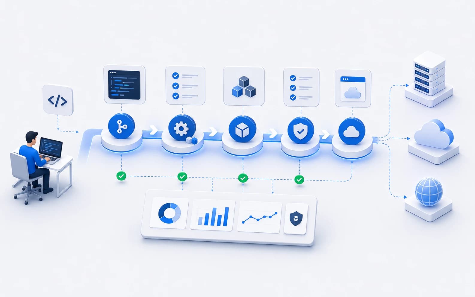 Illustration for CI/CD Pipeline Setup.