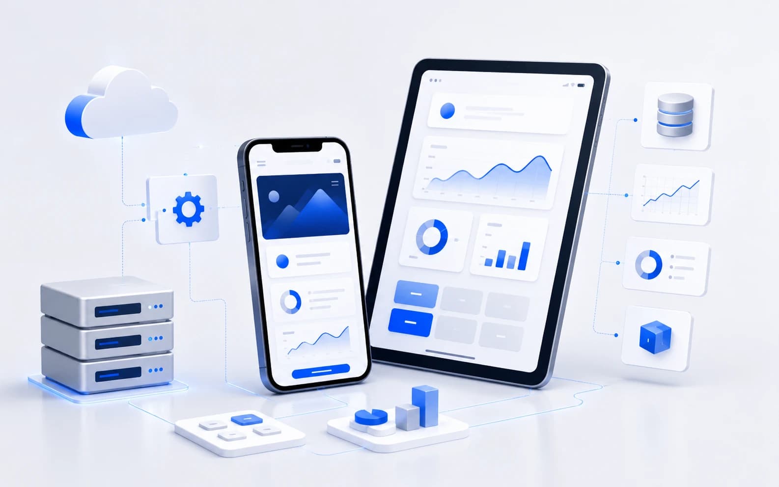 Illustration for Mobile App Development.